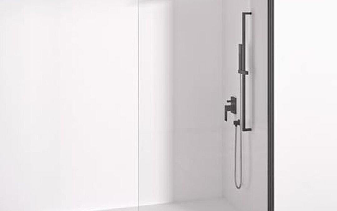 Test paroi de douche fixe 90 cm noir mat : robuste et anticalcaire