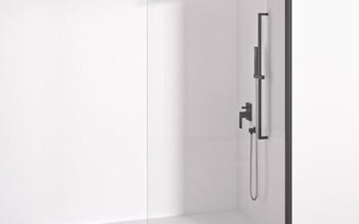 Test paroi de douche fixe 90 cm noir mat : robuste et anticalcaire