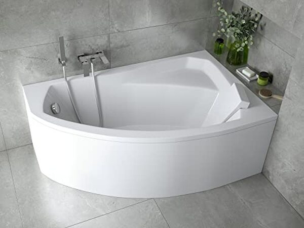 Découvrez la baignoire d'angle Rima : associez confort et design moderne pour sublimer votre salle de bain. Profitez d'une détente optimale avec ce modèle aux lignes élégantes et harmonieuses.