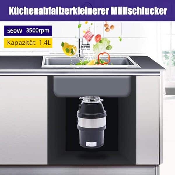 Découvrez l'efficacité et le silence du broyeur de déchets alimentaires 560W, un appareil puissant pour une cuisine propre et silencieuse. Analyse complète de ses performances et de son fonctionnement.