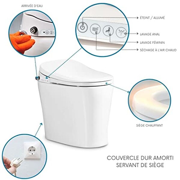 Découvrez le test complet du WC intelligent Nashi Yaiza Pro : un confort inégalé avec son siège chauffant et son bidet intégré, pour une expérience révolutionnaire au quotidien