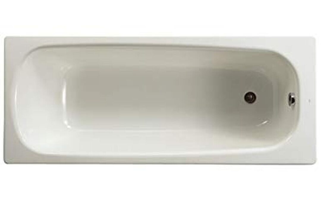 Test baignoire CONTESA : acier émaillé 160x70cm, bord plat