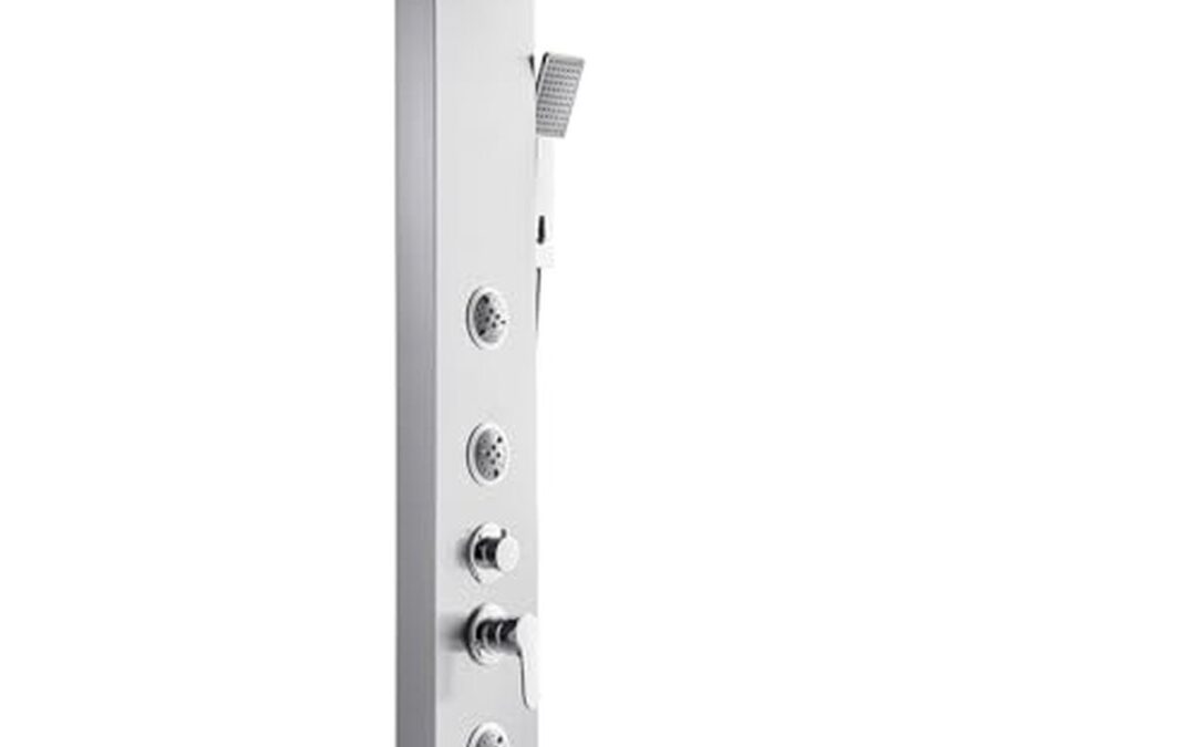 Test de la colonne de douche VEVOR : système inox brossé 5 fonctions