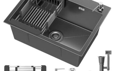 Test de l’évier inox 1 bac 55×45 cm avec filtre de vidange