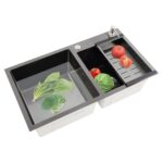 Test : évier autoportant 2 bacs inox avec distributeur