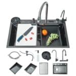 Test : évier Junsottor à cascade numérique avec accessoires complets