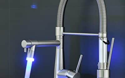 Test : robinet de cuisine LED doré TIMACO, haute pression et pivotant