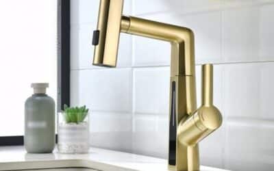 Test du mitigeur BEITH 59A : robinet lavabo cascade or brossé