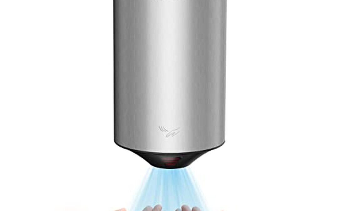Test du sèche-mains anydry 1350W : efficacité compacte en inox