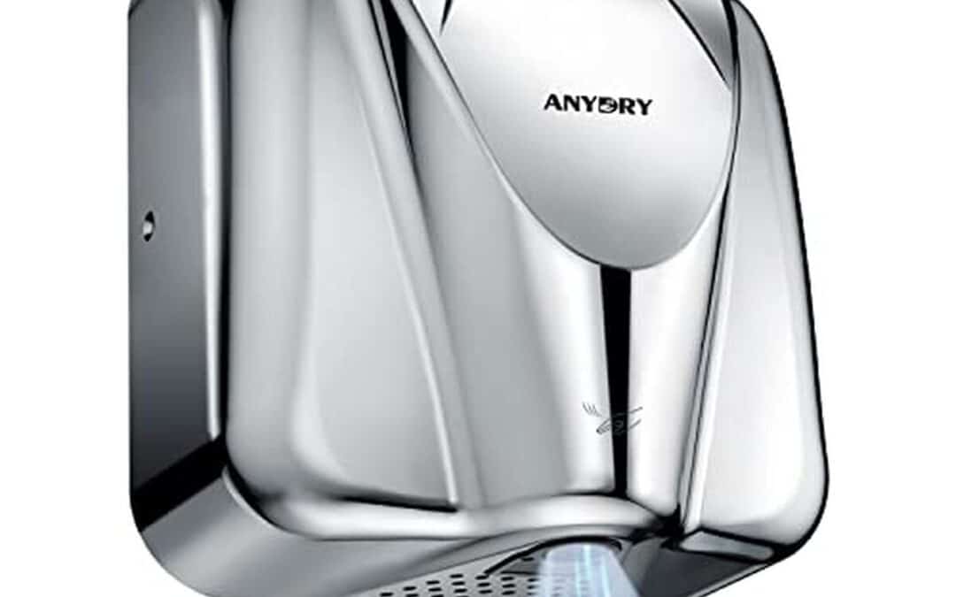 Test du sèche-mains électrique anydry 2812 : design et séchage rapide en 7 secondes
