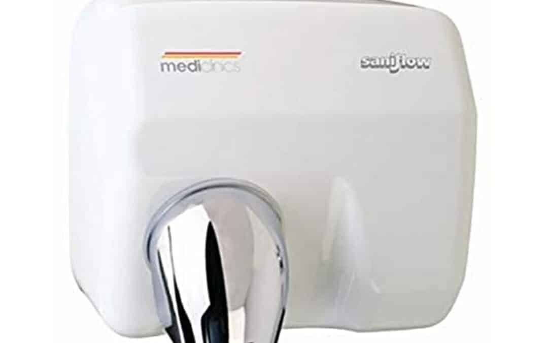 Test du sèche-mains électrique Mediclinics E05A en acier inoxydable