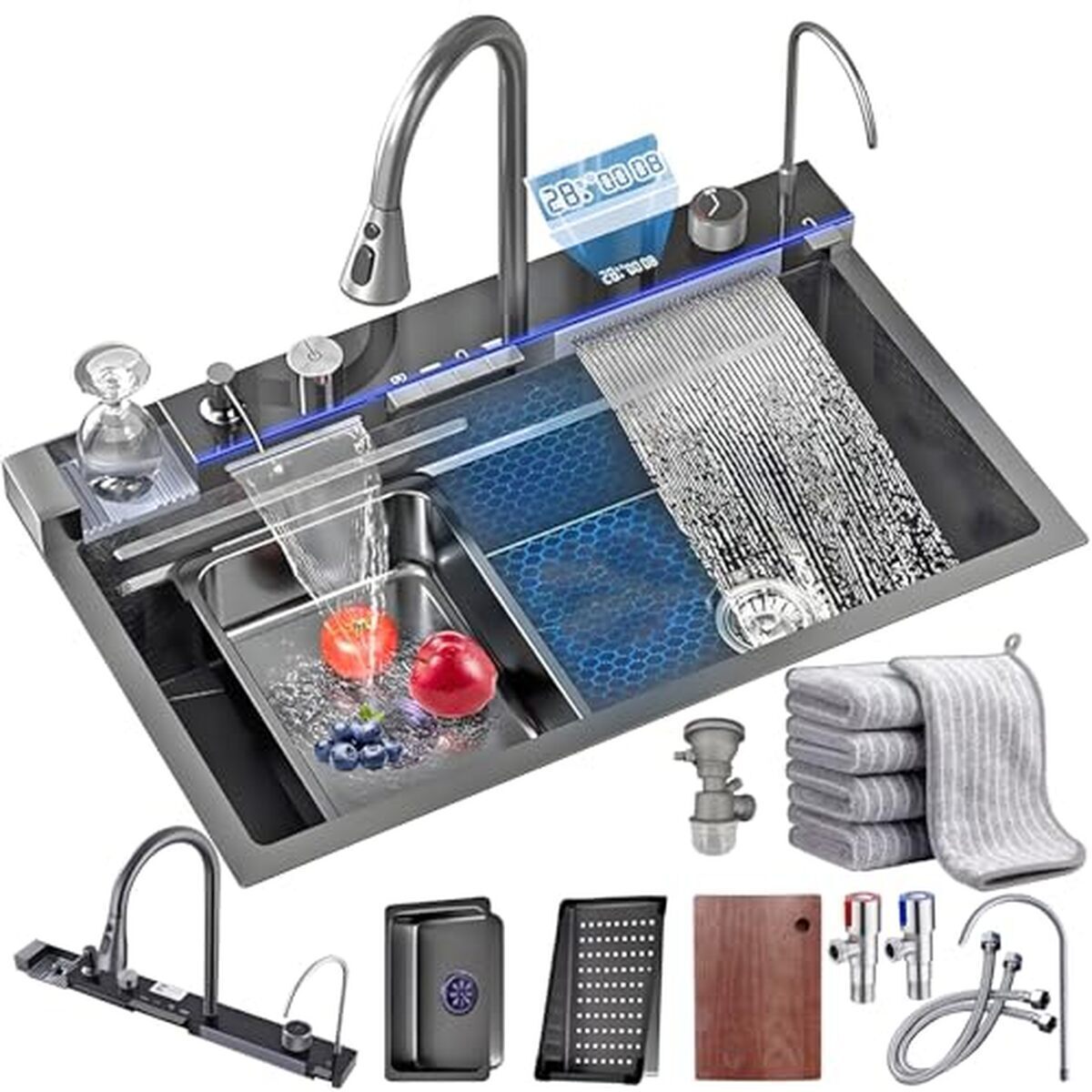 Test : évier de cuisine multifonction en inox noir