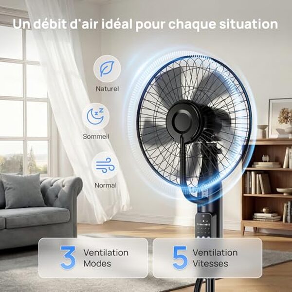 Découvrez le nebulaFlow 2026, le ventilateur brumisateur haute performance qui refroidit et rafraîchit votre intérieur. Avis complet, caractéristiques et performances. 
