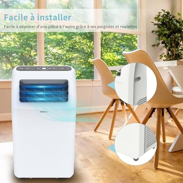 Découvrez notre test détaillé du climatiseur mobile SHINCO 12000BTU 3-en-1 avec gaz R290 écologique. Performances, avantages et avis pour bien choisir.