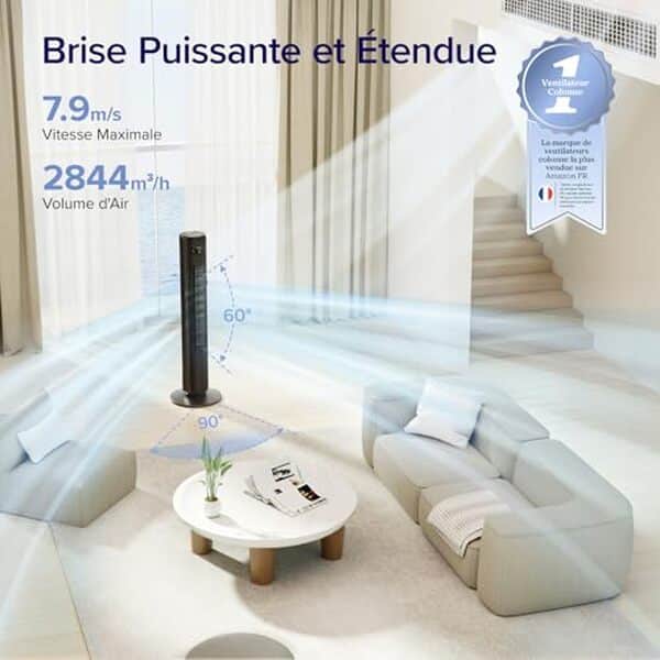 Découvrez notre test complet du ventilateur colonne Levoit WiFi silencieux 108 cm : performances, fonctionnalités connectées et niveau sonore réel en conditions d'utilisation.