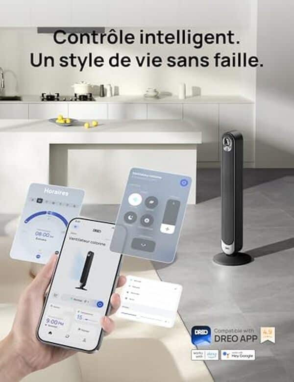 Découvrez notre test complet du ventilateur colonne dreo : puissance, silence et compatibilité Alexa pour un confort optimal et une maison connectée.