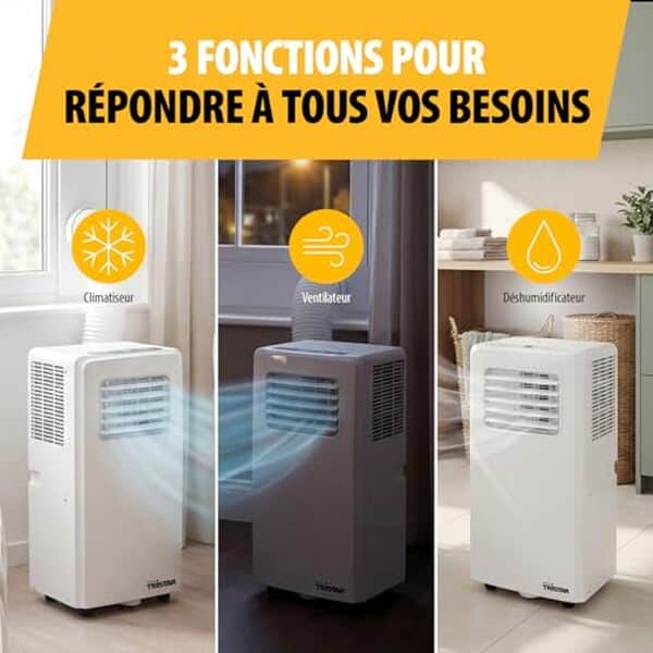 Découvrez notre test détaillé du climatiseur mobile Tristar AC-5530 avec fonction 3-en-1. Performances, efficacité énergétique et avis pour 34 m² : tout ce qu'il faut savoir.