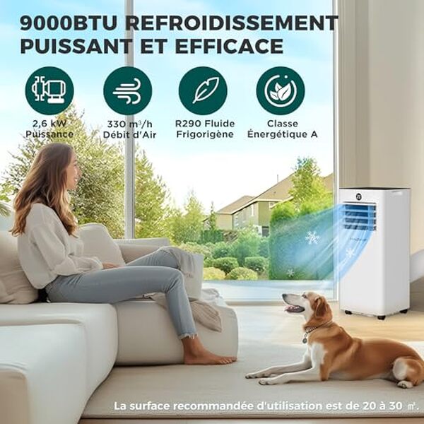 Découvrez notre test complet du climatiseur mobile Haushof 9000 BTU : performance, polyvalence 4-en-1 et efficacité énergétique pour votre confort.