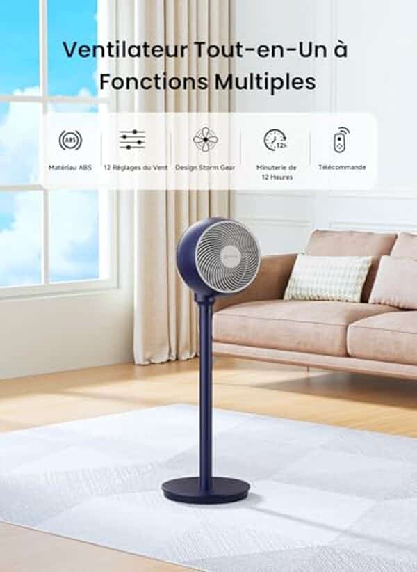 Découvrez notre test complet du ventilateur Airmate avec ses 12 vitesses réglables. Performance silencieuse, efficacité énergétique et design moderne pour votre confort. 