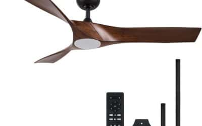 Test du ventilateur de plafond Vonluce moderne avec lumière et télécommande