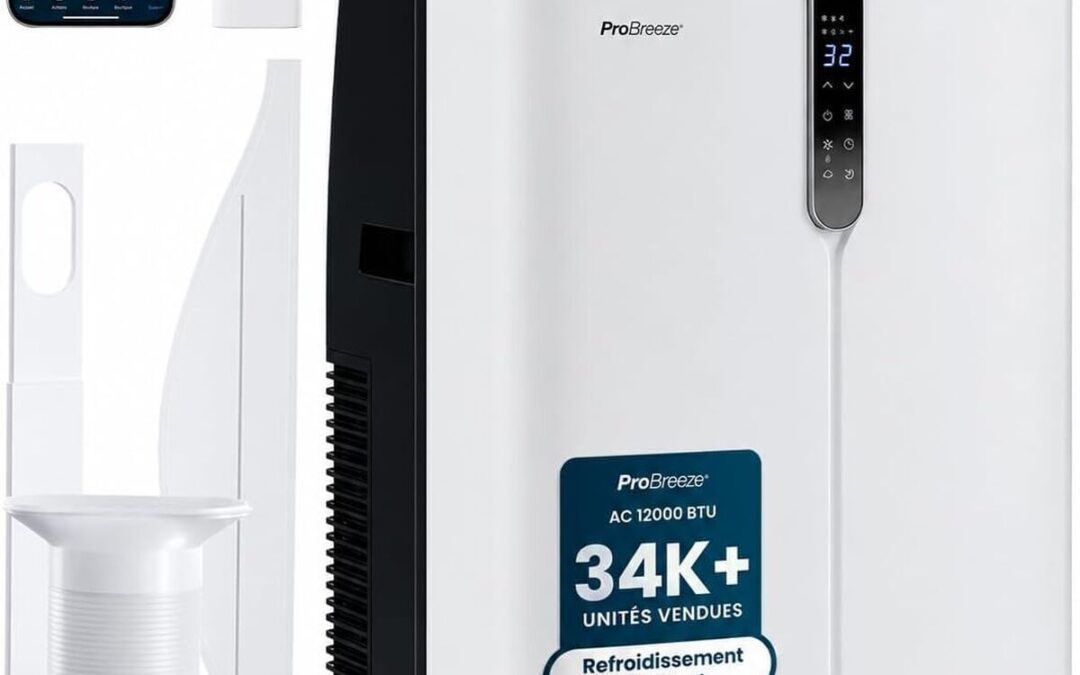 Test Pro Breeze : climatiseur mobile 12000 BTU connecté et silencieux