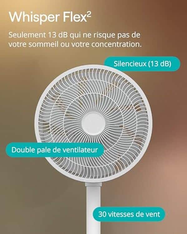 Découvrez notre test complet du Duux Whisper Flex 2 : un ventilateur ultra silencieux, économe en énergie et idéal pour votre confort quotidien.