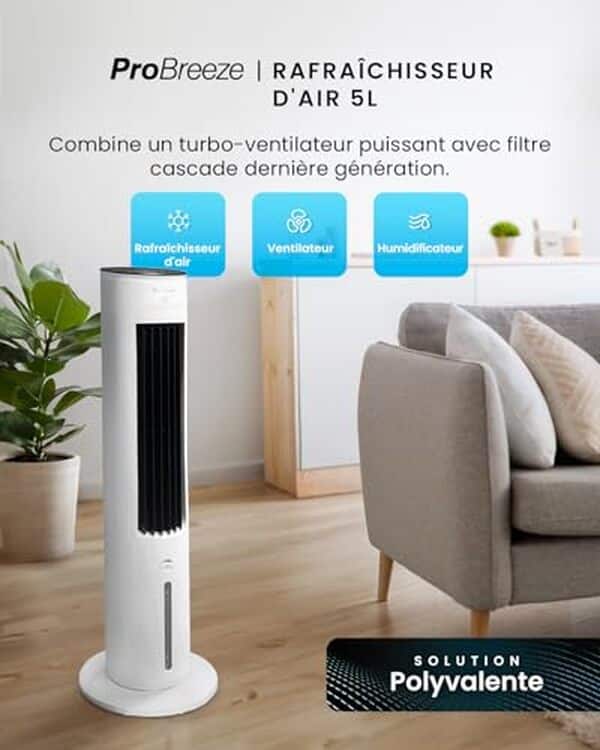 Découvrez notre test complet du climatiseur mobile sans évacuation Breeze OmniAir 5L : performances, avantages et inconvénients pour bien choisir. 