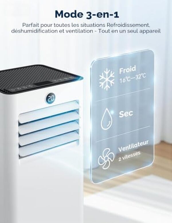 Découvrez notre test détaillé du climatiseur mobile JUMMICO 7000 BTU avec refroidissement 4-en-1 silencieux. Performances, avantages et inconvénients pour bien choisir. 