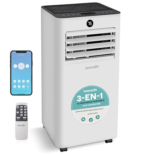 Test du climatiseur portable SereneLife 9000 BTU WiFi : efficacité et mobilité