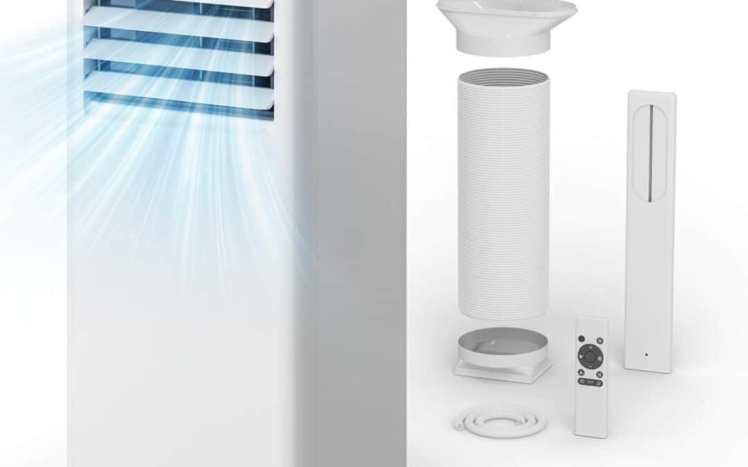 Test du climatiseur mobile JUMMICO 7000 BTU : refroidissement 4-en-1 silencieux