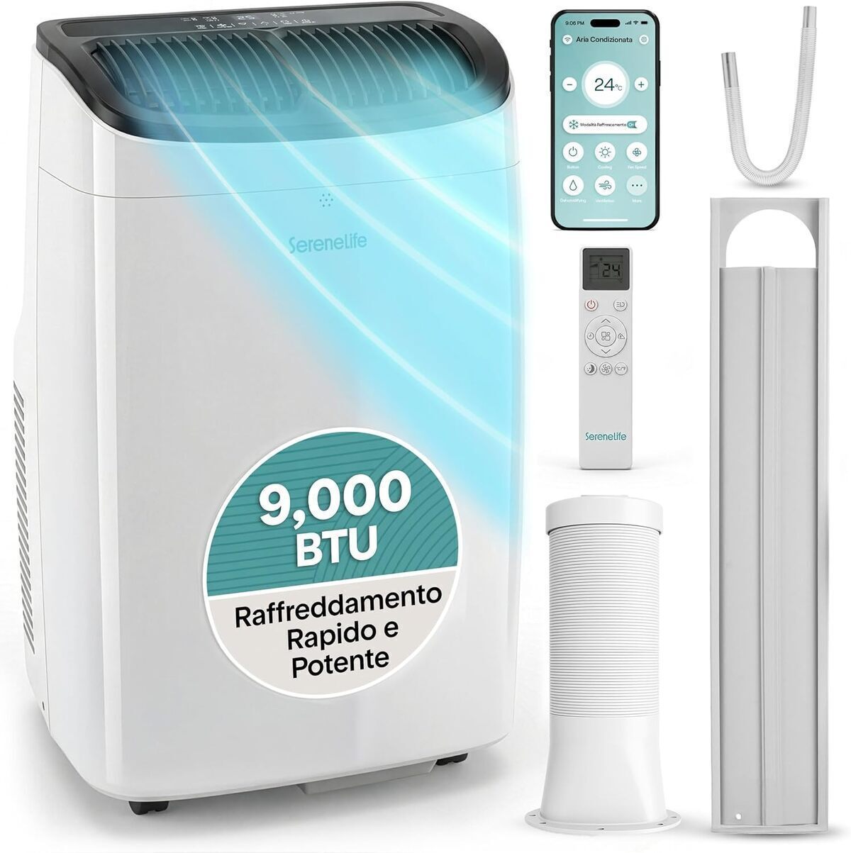Test du climatiseur mobile SereneLife 7000 BTU WiFi compact