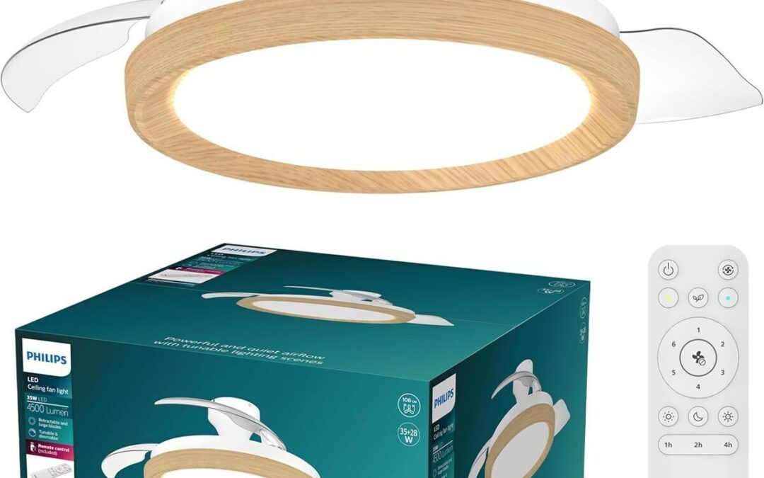 Test du ventilateur de plafond Philips Bliss : pales rétractables et LED ajustable